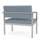 Lesro Lenox Steel Bariatric Chair Metal Frame, Silver, RS Rain Song Upholstery LS1401 - alternate 2